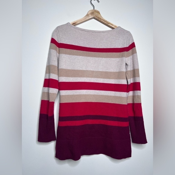 Athleta Cashmere Lodge Sweater Chianti Stripe XS - Picture 12 of 12